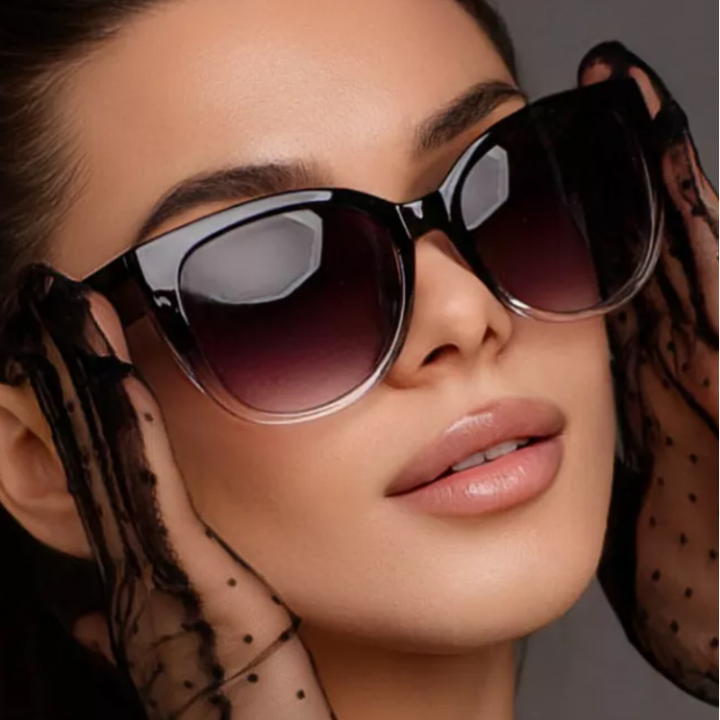 Sunglasses Cat Eye - Koruyucu Gözlük Moda Kedi Gözü Güneş