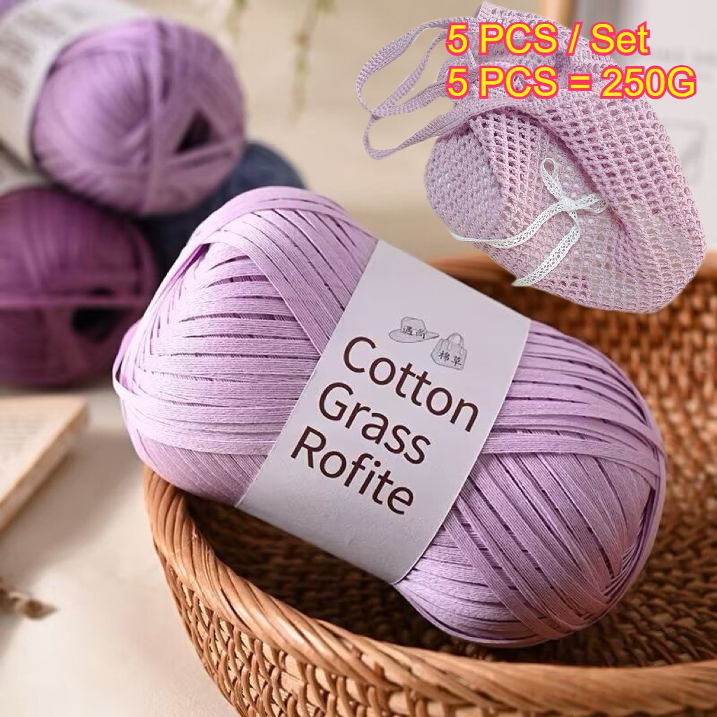 Crochet Bag Raffia - 5 ADET 250g Rafya Kağıt İpi