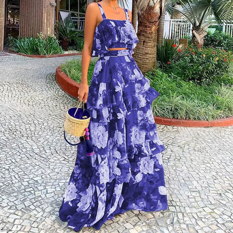 Kadınlar İçin İki Parçalı Çiçe - Romper Floral Print incelemesi ve fiyatı