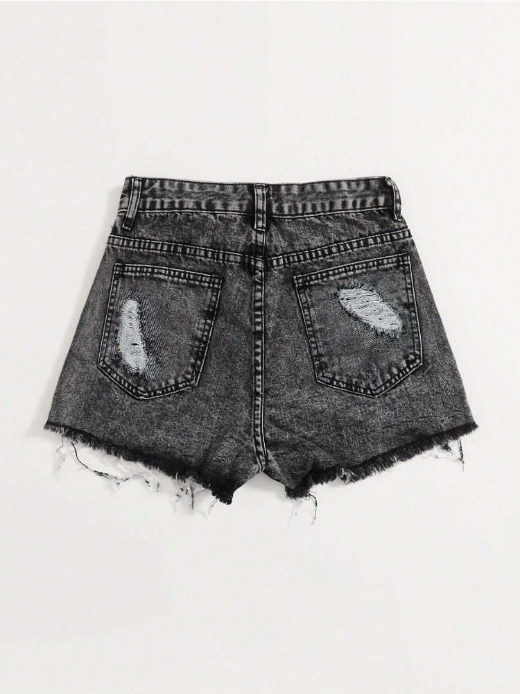 2026 Yeni Vintage Yıkanmış Kot - Shorts Denim Frayed incelemesi ve fiyatı