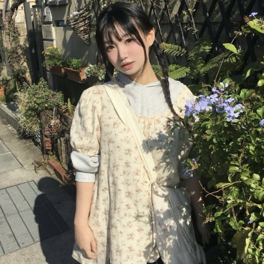 Retro Japon Çiçek Baskılı Kaba - Romper Floral Print incelemesi ve fiyatı